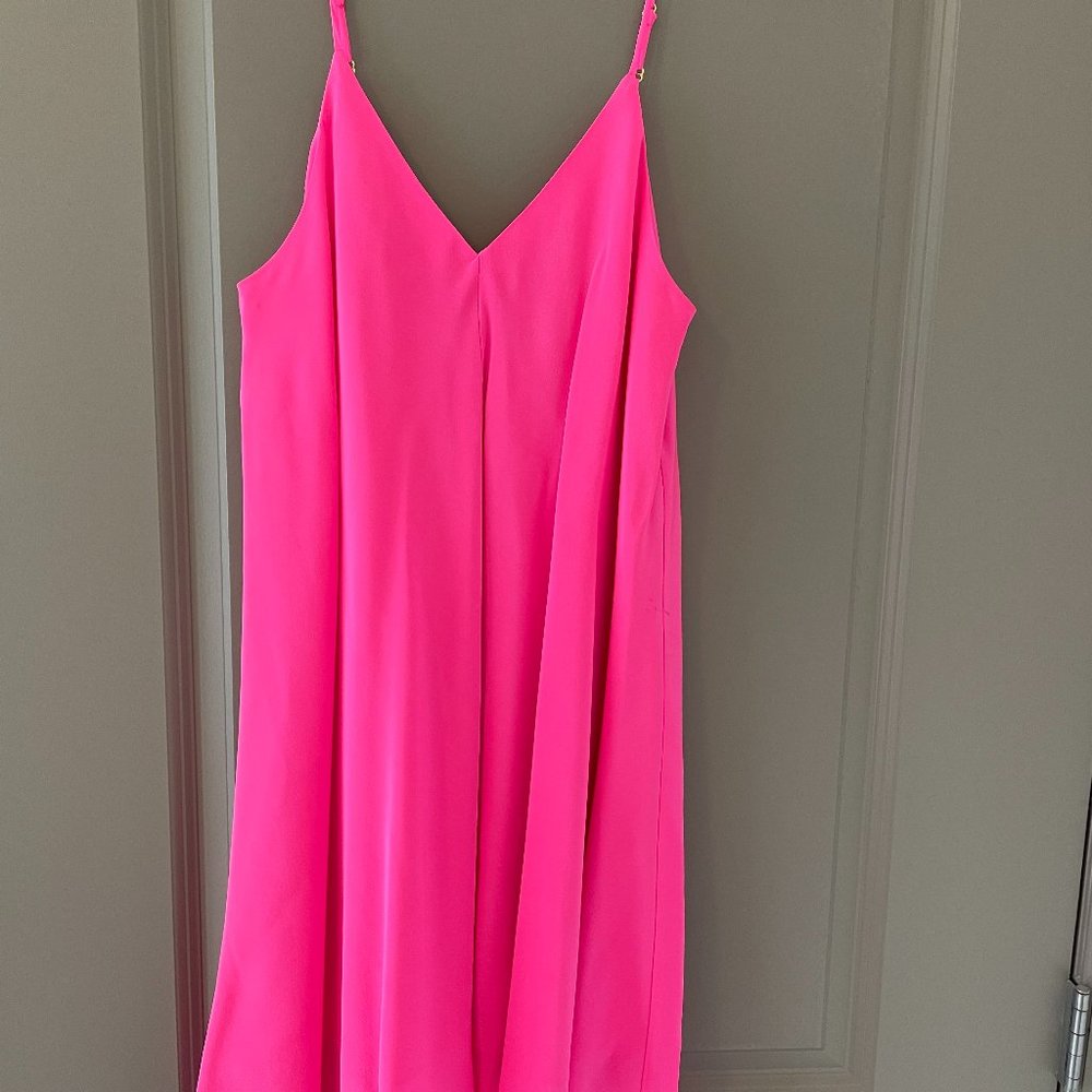 Amanda Uprichard hot pink swing dress